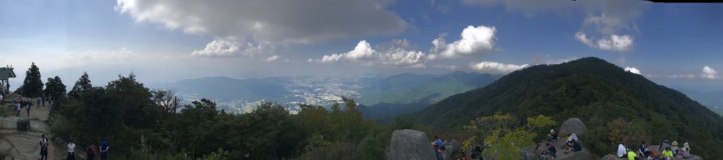 宝満山 山頂 パノラマ写真